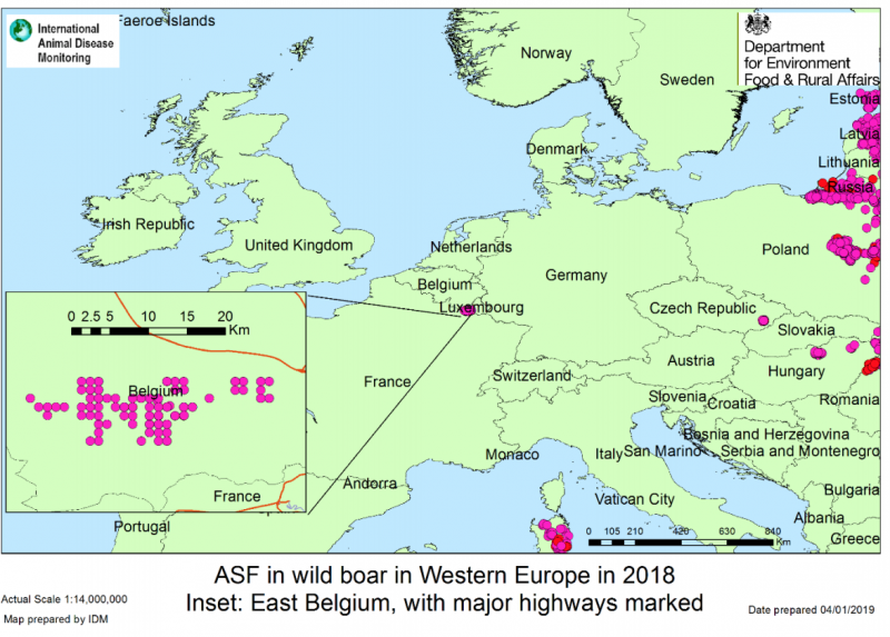 AAF Belgium map
